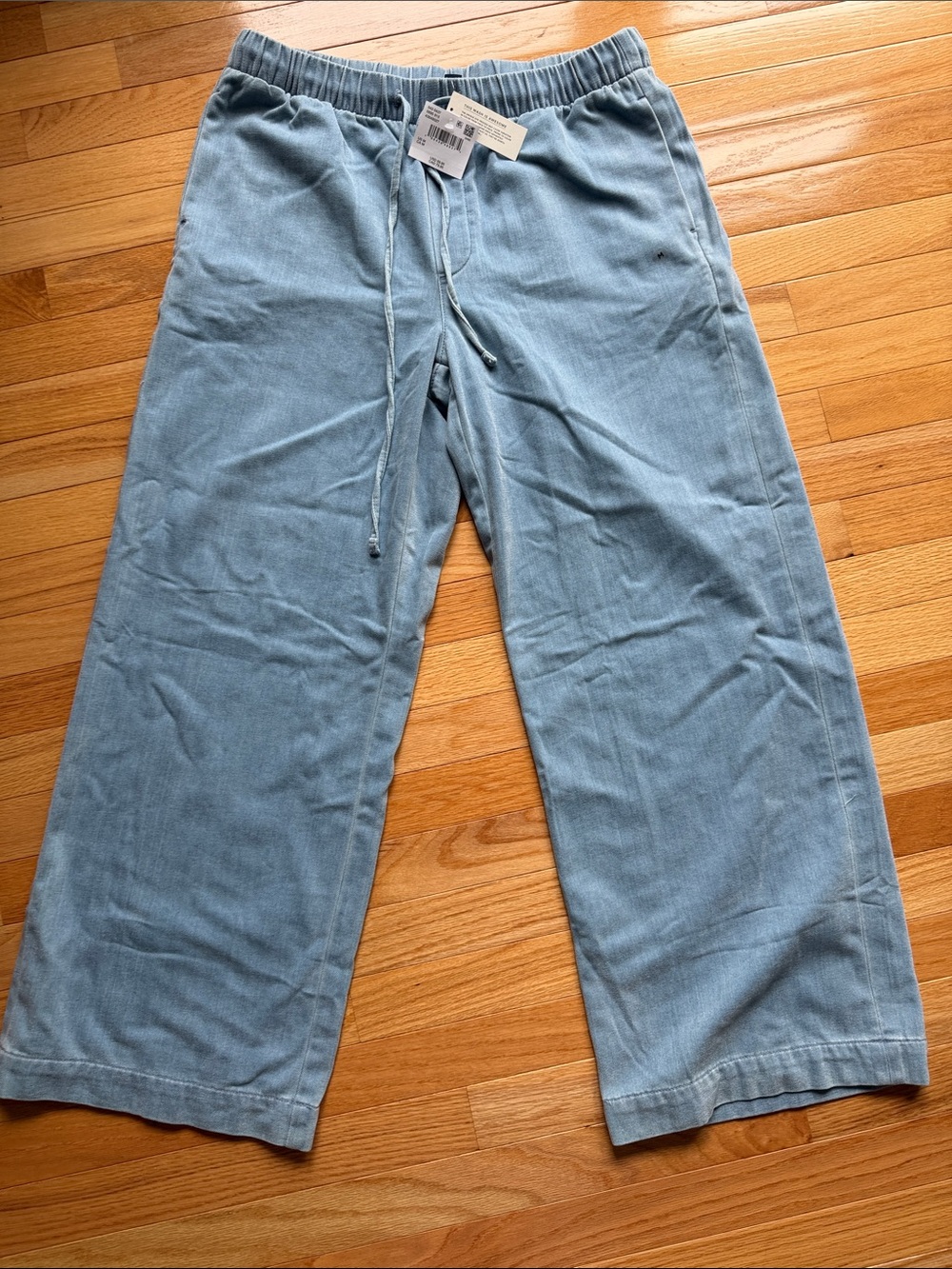 American Eagle Light Blue Cozy Soft Wide Leg Jeans M